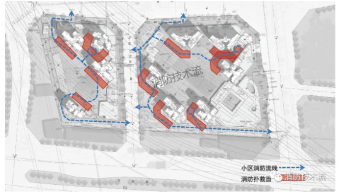 高层住宅消防登高面与疏散路线设计